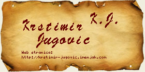 Krstimir Jugović vizit kartica